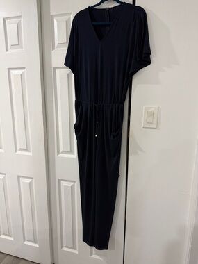 Michael Kors Black V-Neck Jumpsuit